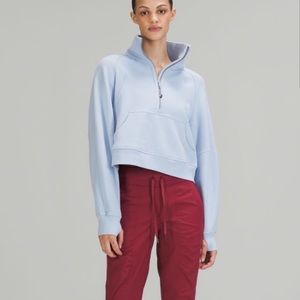 Lululemon Scuba Oversized Funnel Neck Half-Zip— Blue Linen XL/XXL